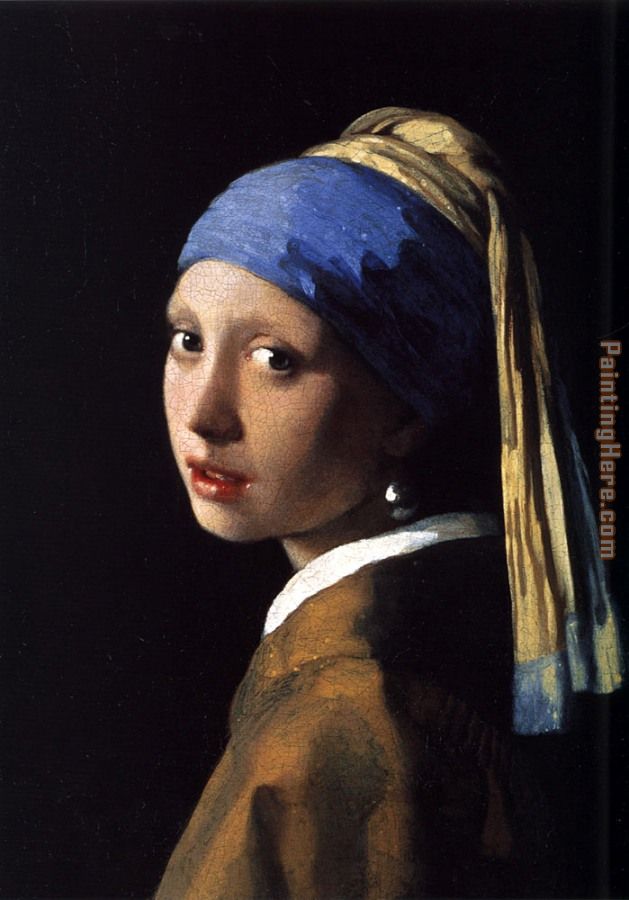 Girl with a Pearl Earring painting - Johannes Vermeer Girl with a Pearl Earring art painting